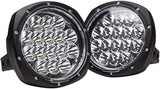 Autotek 5-Inch Off Road Round LED Lights (Pair of 2, Black) - 80W (40W Each), 7,200 Lumen (3,600 Each)