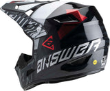 Answer Racing 447710 A23 AR3 Ronin Helmet: Black/White/Crimson